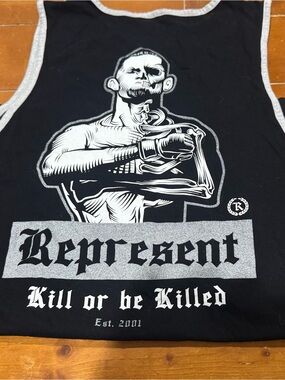 Represent Black Graphic Tank Top - 'Kill or be Killed' Nate Diaz MMA